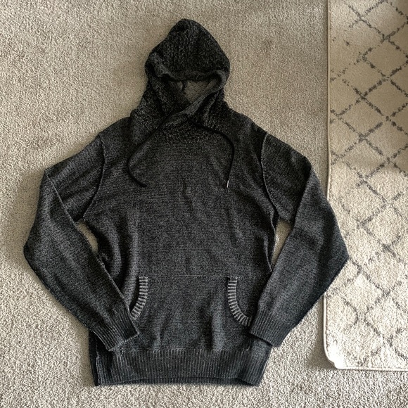 Carbon Other - Grey Knit Hooded Sweater